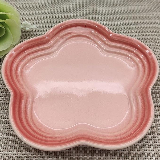 Functional 5.5Inch Ceramics Saucers Dipping Bowls Perfect for Serving Sauces Dessert and Parties Snacks At Homes Round Seasoning Ingredient Preps Appetizer Plates