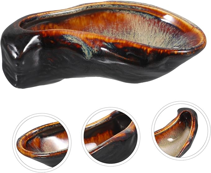 Ceramic Serving Plate Vintage Restaurant Style Dish Oyster and Appetizer Plate Food Serving Dish for Dinner Parties Dishwasher Safe Elegant Tableware