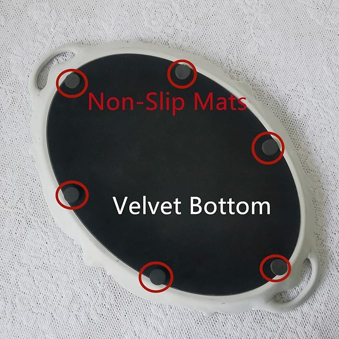 Hamphinee Oval Floral Wall Mirror Tray, Dresser Organizer Tray,,Decorative Perfume Mirror Tray, Serving Tray, 9.5’’ X 14.5’’, Gold Gray, Gray,gold