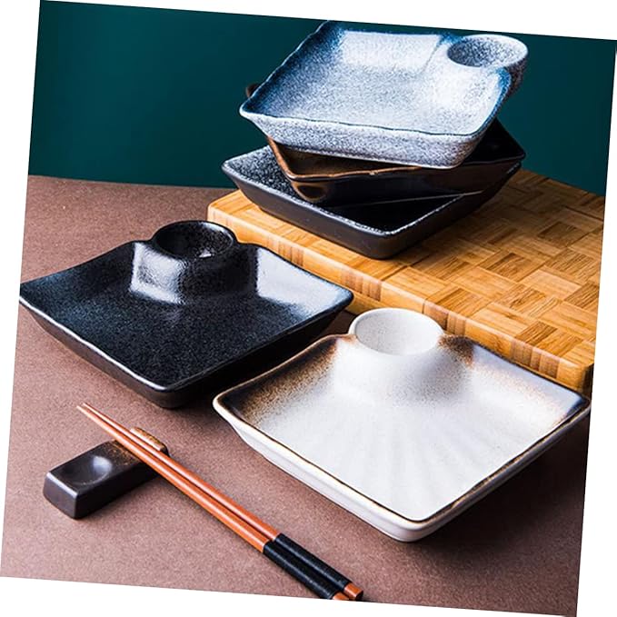 Cabilock Sauce Bowl Ceramic Design Versatile Serving Plate for Appetizers Delicate for Home Restaurant Use