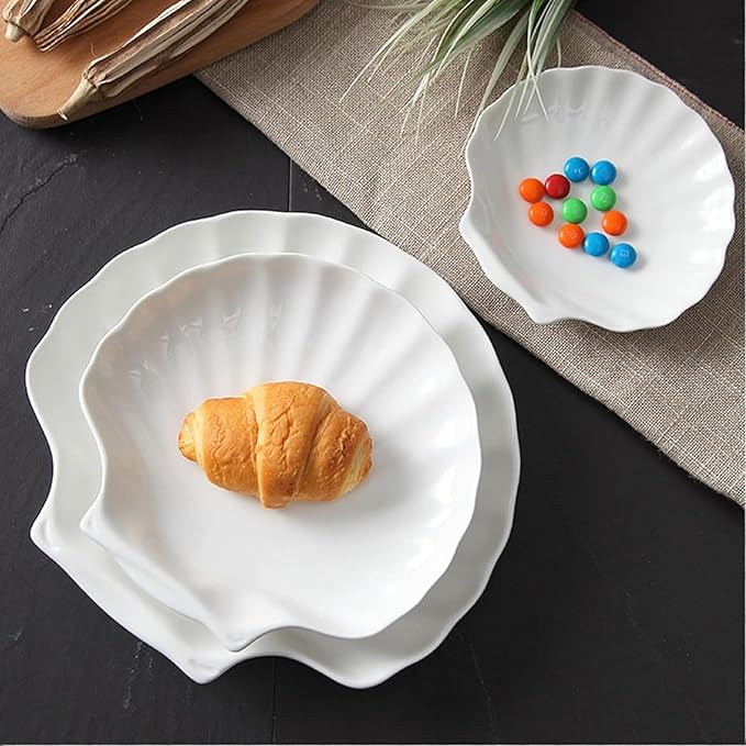 Plates 2-Pack Ceramic Dinner Plates Snack Plates Salad Plates Appetizer Plates Condiment Plates Dessert Fruit Plates Jewelry Plates Plate