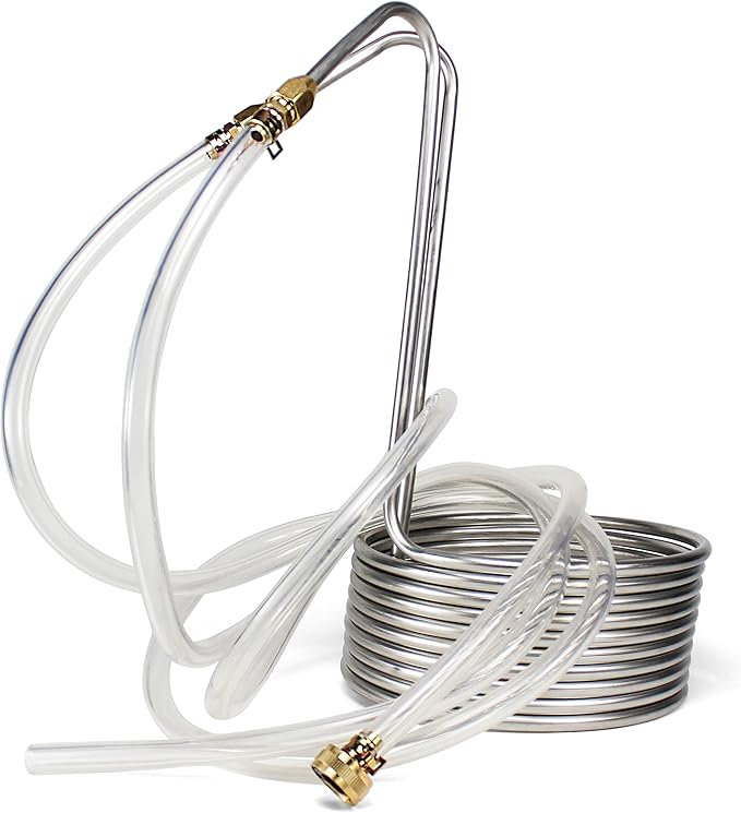Northern Brewer - Silver Serpent Stainless Steel Immersion Wort Chiller