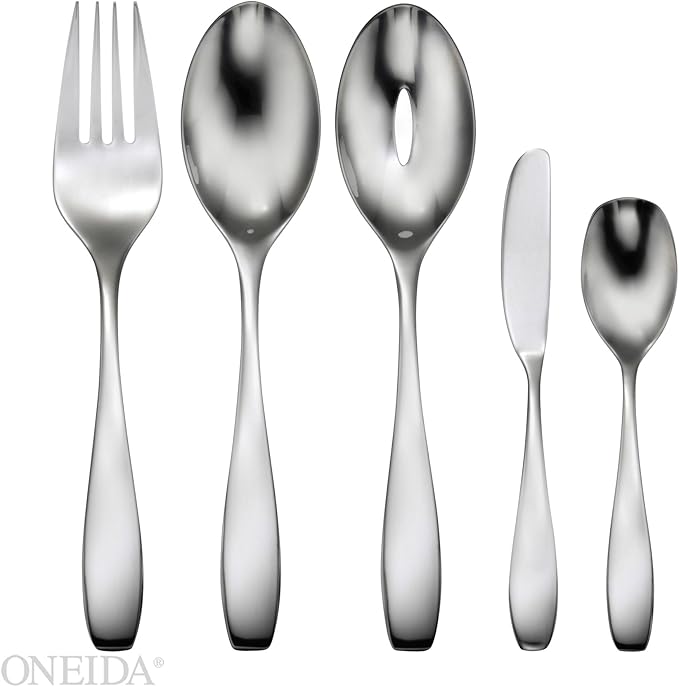 Oneida Stafford-Mirror (Stainless) 5 Piece Hostess Set