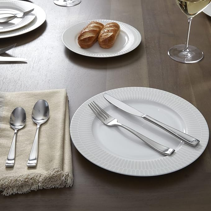 Oneida F118065Al20 Satin Moda 65 Piece Flatware Set