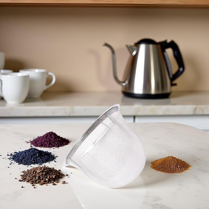 1pc Silver Tea Infuser Mesh Strainer,Stainless Steel Teapot Filter For Coffee Tea Pot Tea Accessories,Tea Strainer for Teapot Replacement Part Tea Strainer,7cm