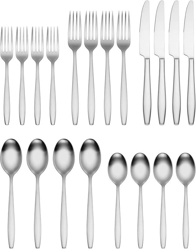 Cambridge 405420DS Avery Satin 20-Piece Flatware Set