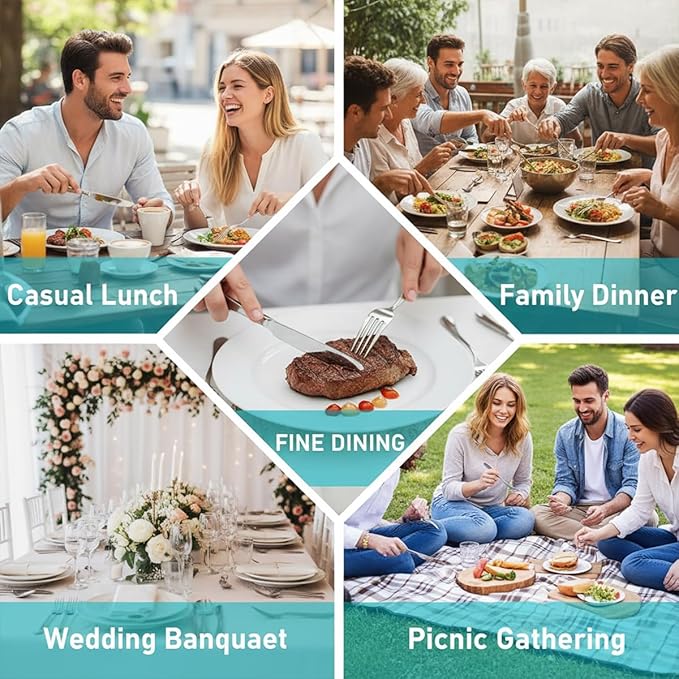 10 Pieces Serving Utensils Include Serving Spoons,Slotted Serving Spoons,Serving Forks,Serving Tongs,Soup Ladle and Pie Cake Server for Buffet Catering Banquet Party(Gold)