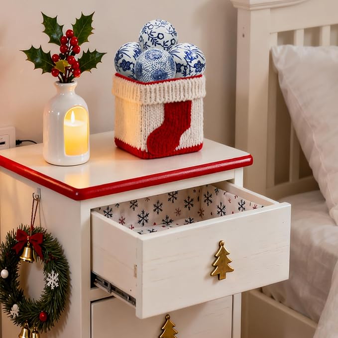 6 Pcs Decorative Blue Balls Chinoiserie Blue and White Ceramic Balls for Centerpiece Bowls Farmhouse Basket Tray Vases Decoration Gifts for Dining Table Holiday(A)