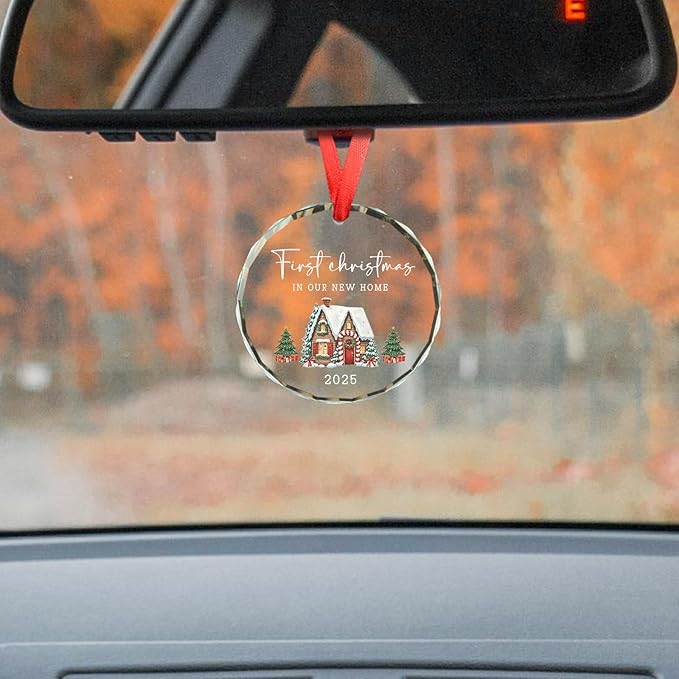 Housewarming Gifts New Home, First Christmas in Our New Home 2025 Christmas Ornament, Best Housewarming Gifts for Women, Xmas Tree Decorations for Home