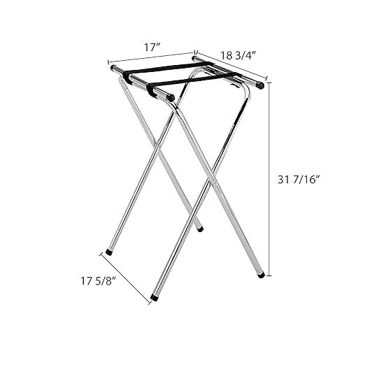 Thunder Group Double Holding Tray Stand, Chrome Plated