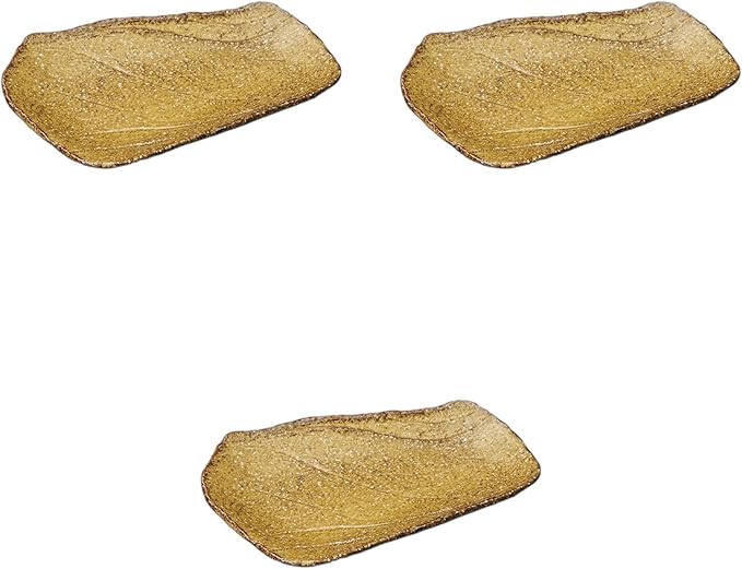 Set of 3, Fudo Arase Shaped Appetizer Plate, 8.3 x 6.7 x 1.6 inches (21 x 17 x 4 cm) | Setomonohonpo