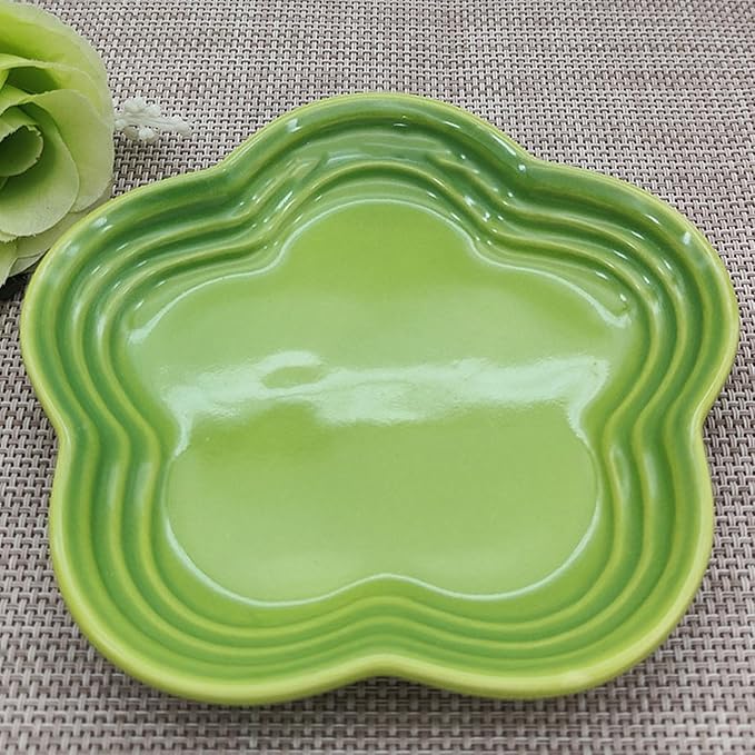 Sturdy Ceramics Small Plate Resists Stain Reduces Time Sturdy Serving Dishes for Daily Use Underglaze