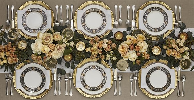 Lenox Silverware Set, Vintage Jewel 20-Piece Flatware Set, Service For 4, 18/10 Stainless Steel, Dishwasher Safe, Knives Spoons And Forks Set, Home And Kitchen Utensils (Silver, 20 Piece)
