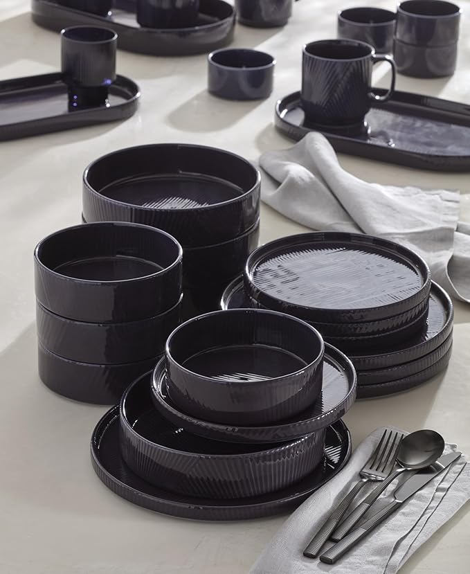 Lenox 897948 Modulus 16-Piece Dinnerware Set, Nightshade