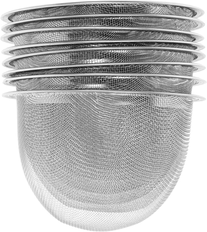 Yardwe Stainless Steel Tea Strainer Basket 2.8 Inch Mesh Infuser Insert for Loose Leaf Tea Brewing Replacement Teapot Filter