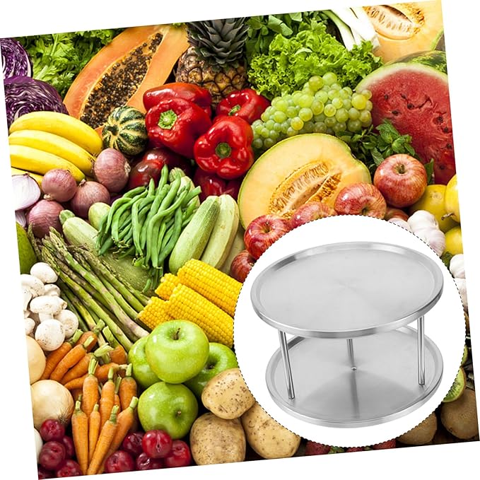 Luxshiny Stainless Steel Seafood Plate Crimped Smooth Snack Food Serving Tray for Restaurant Kitchen Silver Texture Home Serving Dish