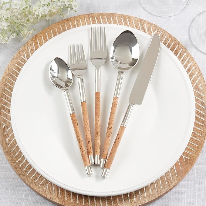 Artisan Cork-Handled Flatware Set