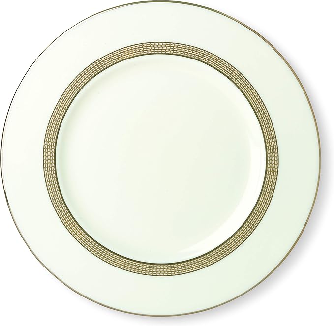 Kate Spade Sonora Knot Accent Plate, 1.15 LB, White