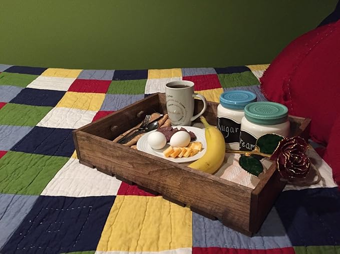 Antique Style Wooden Serving Tray