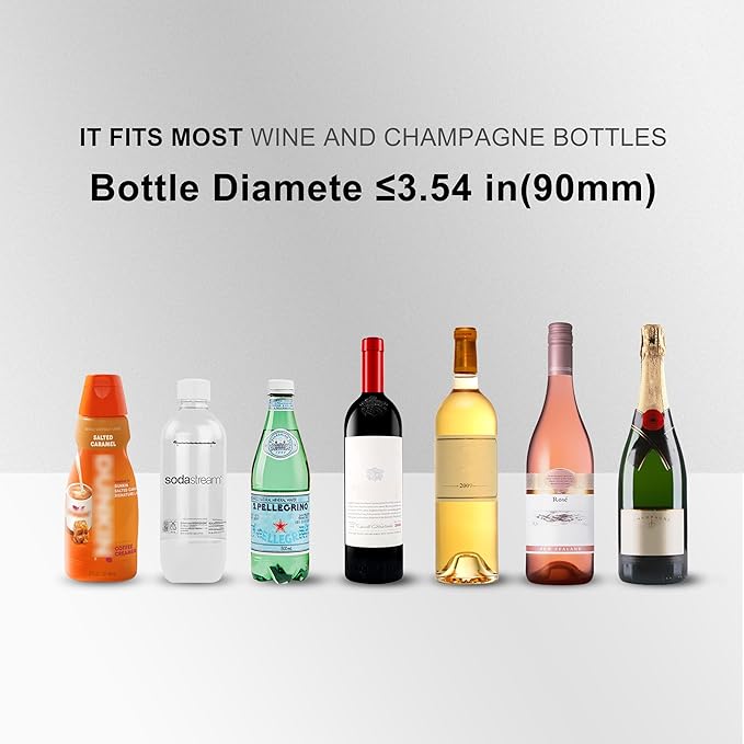 Cobalance 2-in-1 Smart Temp Chiller: Maintain Wine at 55°F & Coffee Creamer at 41°F, Perfect Cooler for Home, Cafes & Gifting