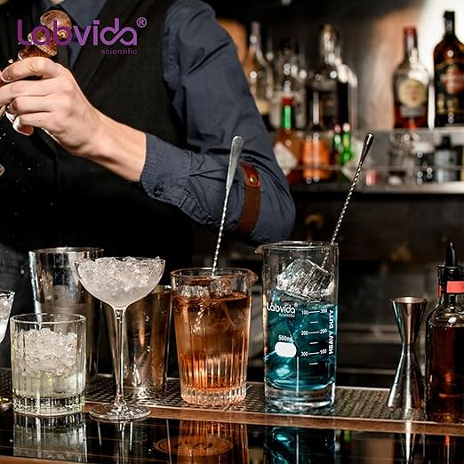 12pcs 50ml Upgrated Thick Glass Beakers, Shot Glass Beaker Set, 3.3 Boro Griffin Low Form, Double Scale, LVA003