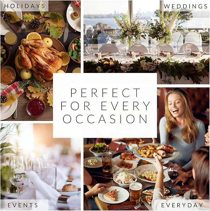 Elrene Home Fashions Caiden Elegance Damask Waterproof, Stain & Wrinkle Resistant Fabric Placemats (Set of 4), 13" x 19", White