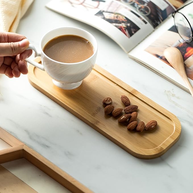 3 Compartment Condiment Tray, Chip and Dip Bowl with Wooden Serving Tray, Perfect for Snacks, Appetizers, Charcuterie, Chips, Candy, 10-inch Chip and Dip Serving Set for Parties