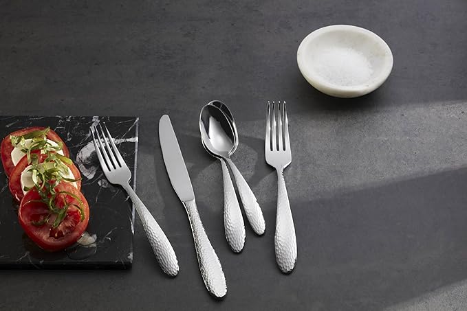Oneida H156045A Reyna 45 Piece Everyday Flatware Set, Service For 8