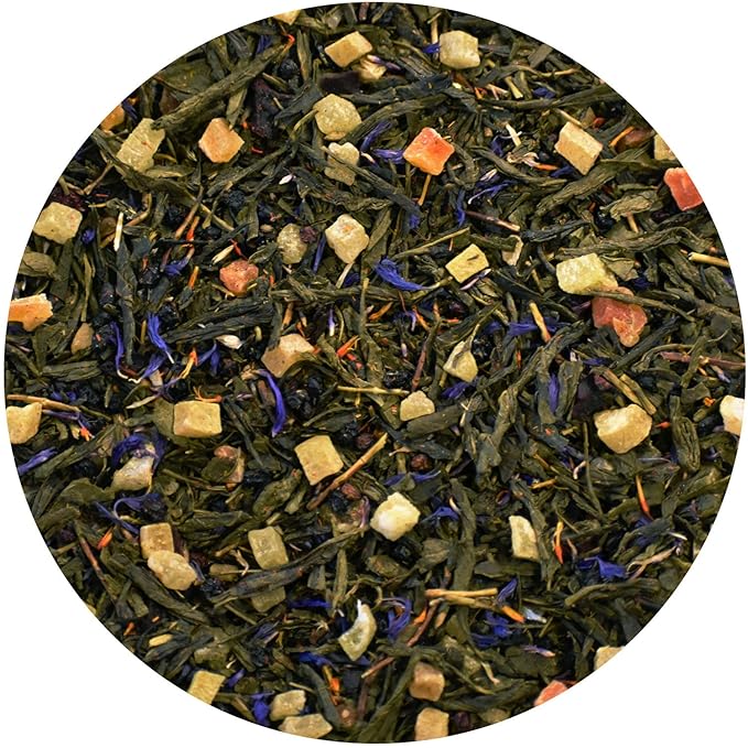 Tiesta Tea - Pineapple Blues, Premium Loose Leaf Blend, Blueberry Pineapple Green Tea, Refreshing Blend, Medium Caffeinated, Hot or Iced, Seasonal Flavors, 50 Cups, 5 Ounce Refillable Tin