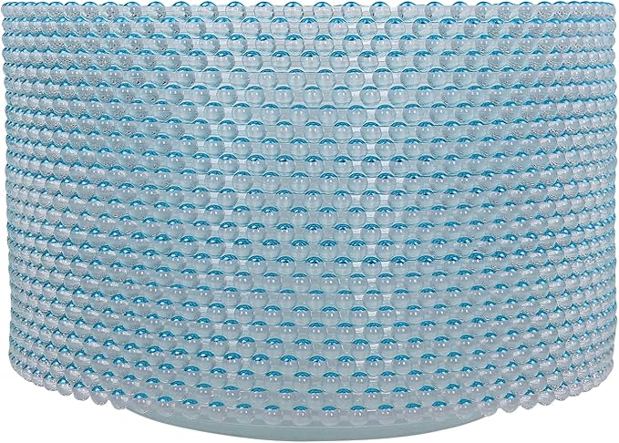 25 Pcs Beaded Rim Charger Plate Bulk Service Plate for Parties Clear Round Chargers for Dinner Plates Wedding Décor Placemats,13 Inch (25pcs-Blue)