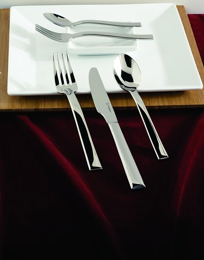 Fortessa Still 18/10 Stainless Steel Flatware Appetizer/Cake Fork, Set of 12
