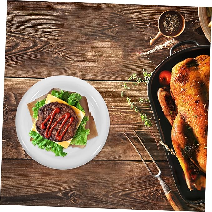 Ceramic Decorative Serving Plate Round Food Dish for Appetizers Desserts and Snacks Break Resistant and Easy to Clean Versatile Use for Parties and Everyday Dining