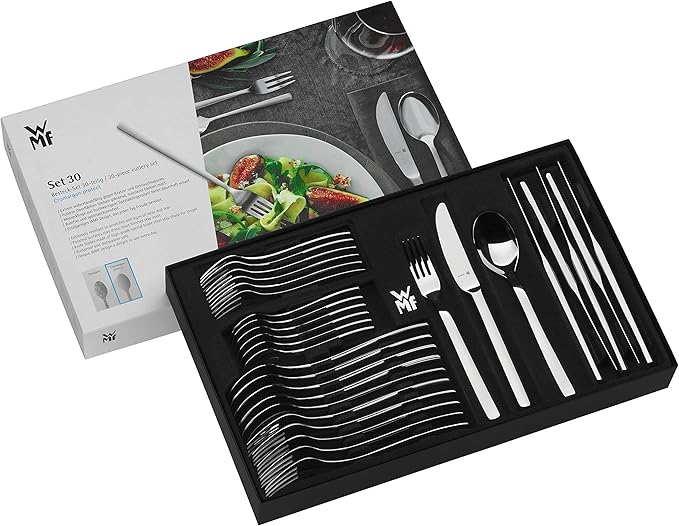 WMF Cutlery Set 30-Piece for 6 People Philadelphia Cromargan 18/10 Stainless Steel Polished