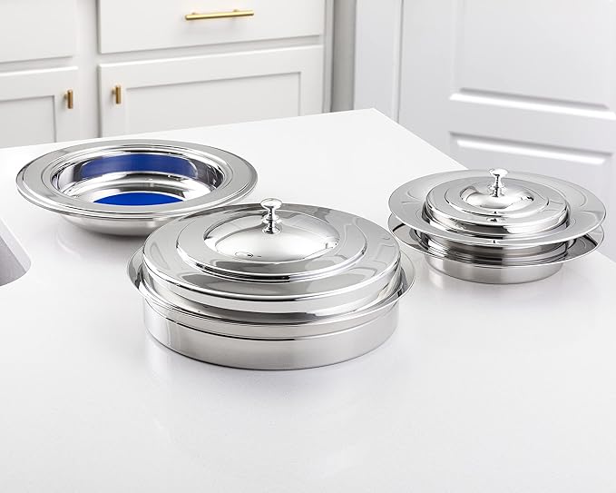 (Offering Plate Blue Premium Stainless Steel Offering Plates for Church | Offering Trays | Church Collection Plate | Church Offering Plates