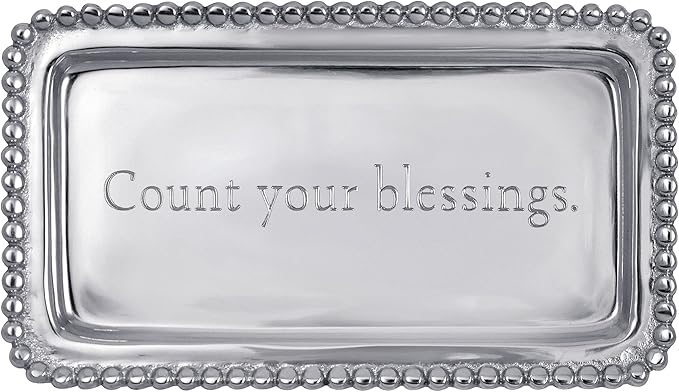 Mariposa "Count your blessings." Tray