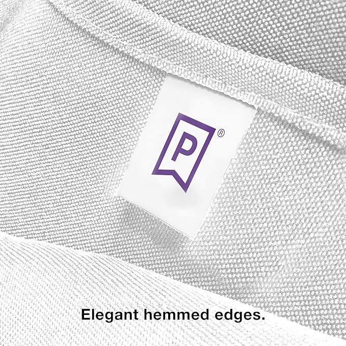 Gee Di Moda Square Tablecloth - 70 x 70 Inch White Table Cloth for Medium Square or Round Tables - Heavy Duty Washable Fabric - for Buffet Table, Holiday Party, Dinner, Wedding & Baby Shower