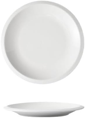 Modern Large Dinner Plates Western Food Plate Shallow Plate Simple Ceramic Household Underglaze Color Plate French Round Plate Dish Plate Commercial Hotel Restaurant Tableware Stackable Dinner Plates