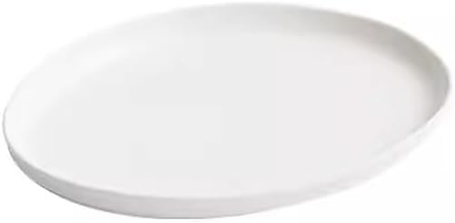 SONGCHAO Party Supplies Ceramic Plate, Light Luxury Steamed Fish Plate, Household Oval Plate, Artistic Conception Dish, Tableware, Dinner Plate Party Plates (Size : Medium)