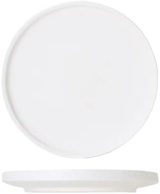 CHICKEN Dinnerware Plates Black White Steak Dinner Plate Simple Ceramic Frosted Tableware Western Tableware in The Kitchen European Style Dessert Cake Pan Smooth Dinner Plate(B)