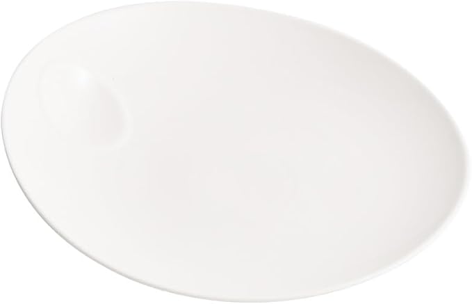 Appetizer Plates Ceramic White Plate Dish Plate Western Plate Steak Plate Modern Hotel Tableware Salad Plate Round Plate Cheap Plates(Small)
