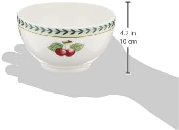Villeroy & Boch French Garden Fleurence Collection Rice Bowl, Premium Porcelain, Made in Germany, 55 x 3 in, 16 oz Capacity, White/Multicolored