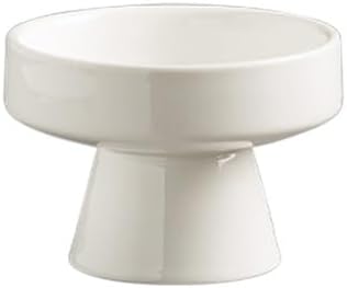 Dinner Plates Ceramic Snack Bowl Dessert Cake Ice Cream Household High-foot Dried Fruit Plate Hotel Restaurant Tableware Kitchen Salad Bowl