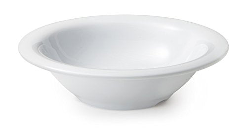 GET B-127-DW-EC Melamine Narrow Rim Fruit/Dessert Bowl, 12 Ounce, White (Set of 4)
