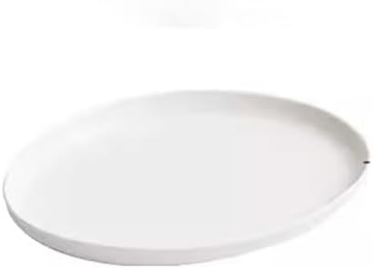 SONGCHAO Party Supplies Ceramic Plate, Light Luxury Steamed Fish Plate, Household Oval Plate, Artistic Conception Dish, Tableware, Dinner Plate Party Plates (Size : Small)