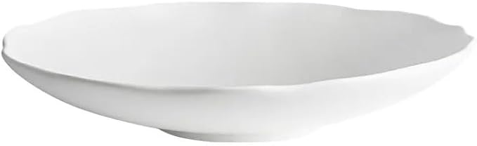 Appetizer Plates Round Ceramic Western Food Plate Household Creative Plate Salad Plate Commercial Restaurant Cheap Plates(A)