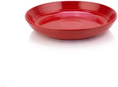 Fiesta® Luncheon Bowl Plate (8.5") – Durable Ceramic, Lead-Safe, Dishwasher/Microwave/Oven Safe – Made in USA Dinnerware - Scarlet