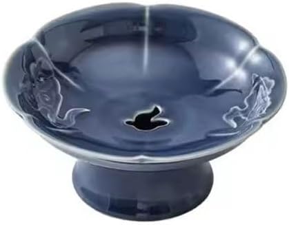 Dinner Plates Set Sashimi Plate Dry Ice Plate Japanese Creative Tableware Display Plate Ceramic Japanese Food Presentation Fish Plate Kitchen Salad Bowl(A)