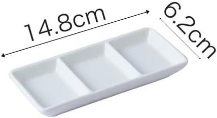 Appetizer Plates Ceramic Seasoning Dish Frame Dish Restaurant Flavor Dish Vinegar Dish Soy Sauce Dish Dip Dish Tableware for Condiment