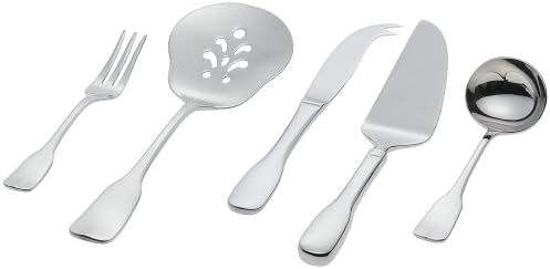 Ginkgo International Alsace 5-Piece Stainless Steel Serving Place Setting, Service for 1