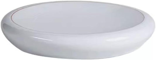 SONGCHAO Party Supplies Light Cyan Chinese Tableware Hotel Supplies Plate Restaurant Catering Ceramic Plate Cold Dish Plate Party Plates (Color : A, Size : Small)